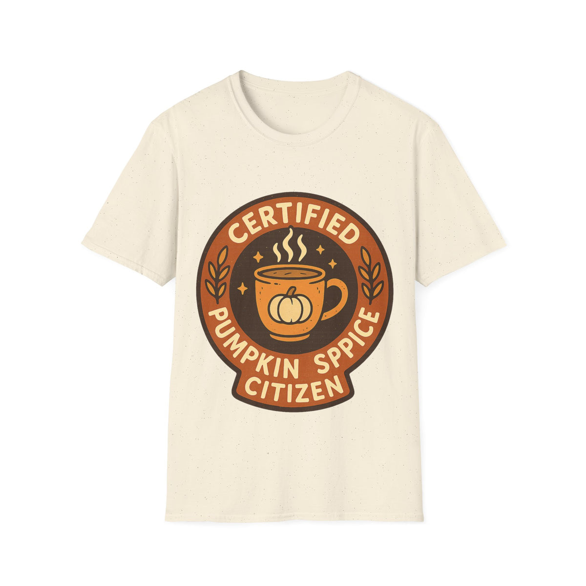 Certified Pumpkin Spice Citizen Badge T-Shirt, Retro Fall Season Coffee Mug Tee - Trending Now - September 2026