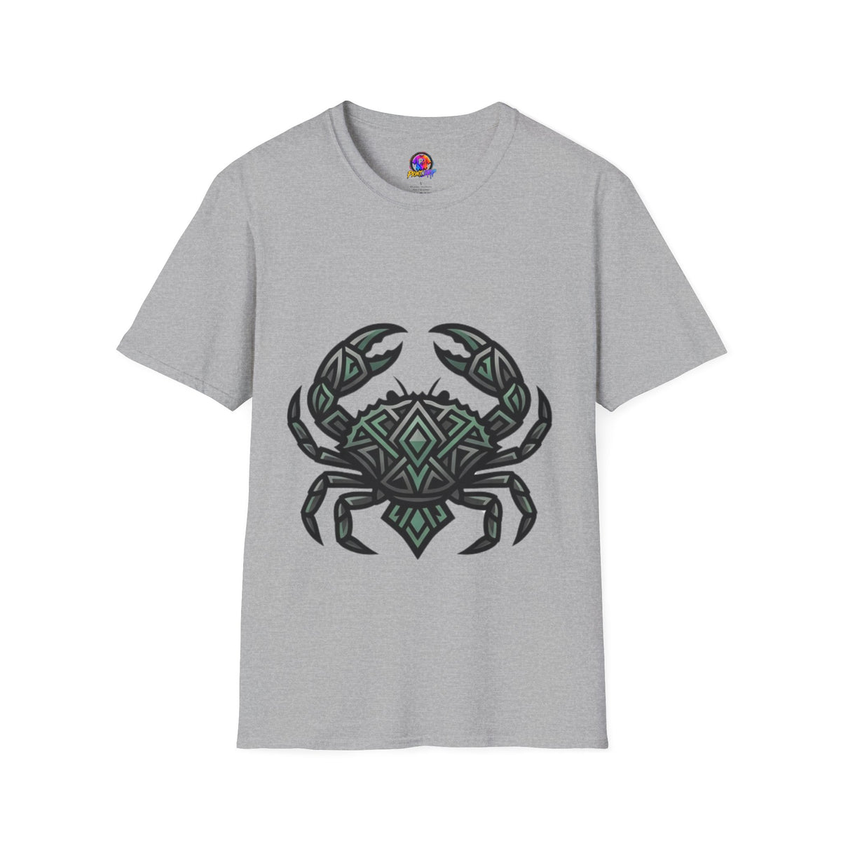 Cancer Zodiac Crab Tribal Graphic T-Shirt — Nautical Beachy Zodiac Style