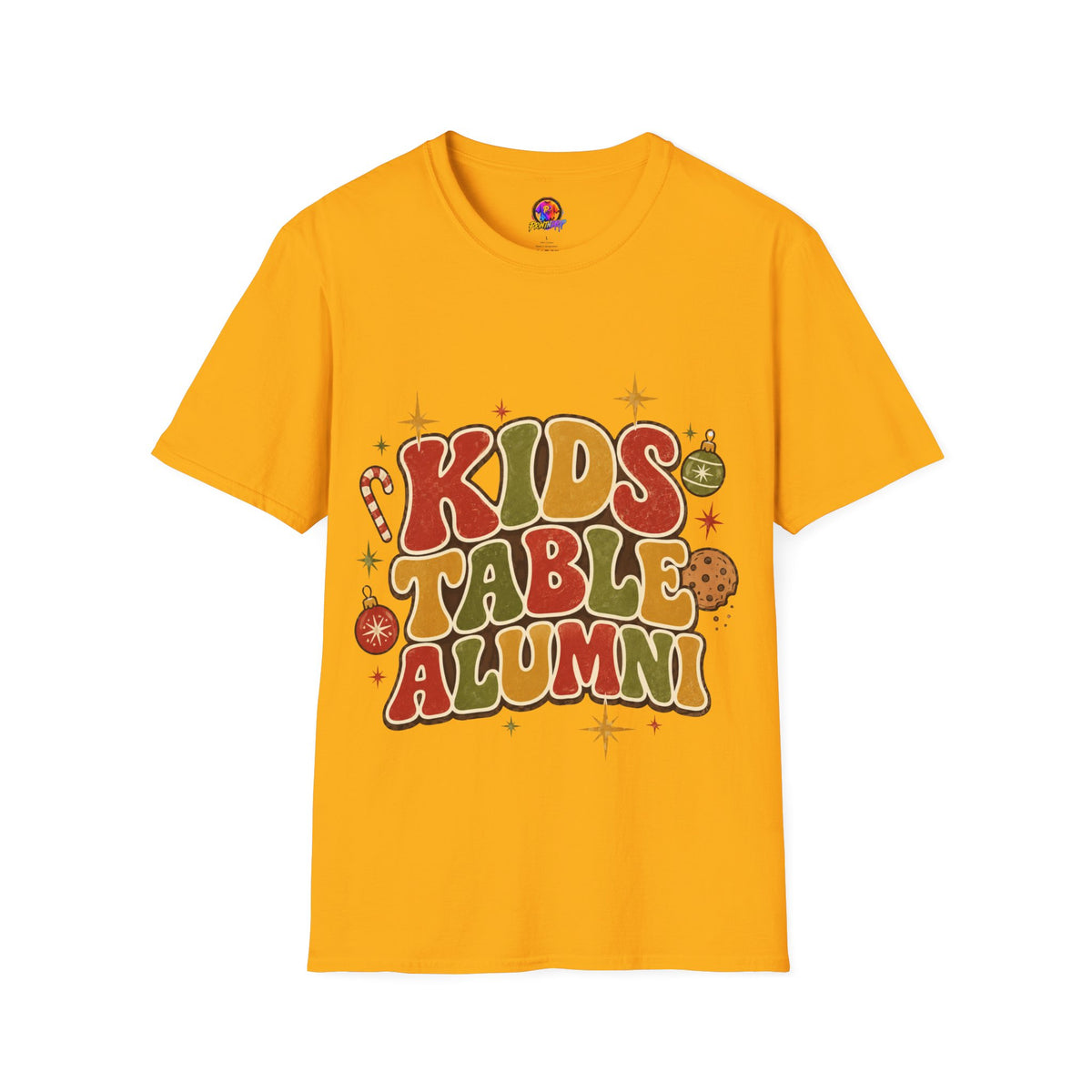 Kids Table Alumni T-Shirt — Retro Holiday Family Dinner Tee