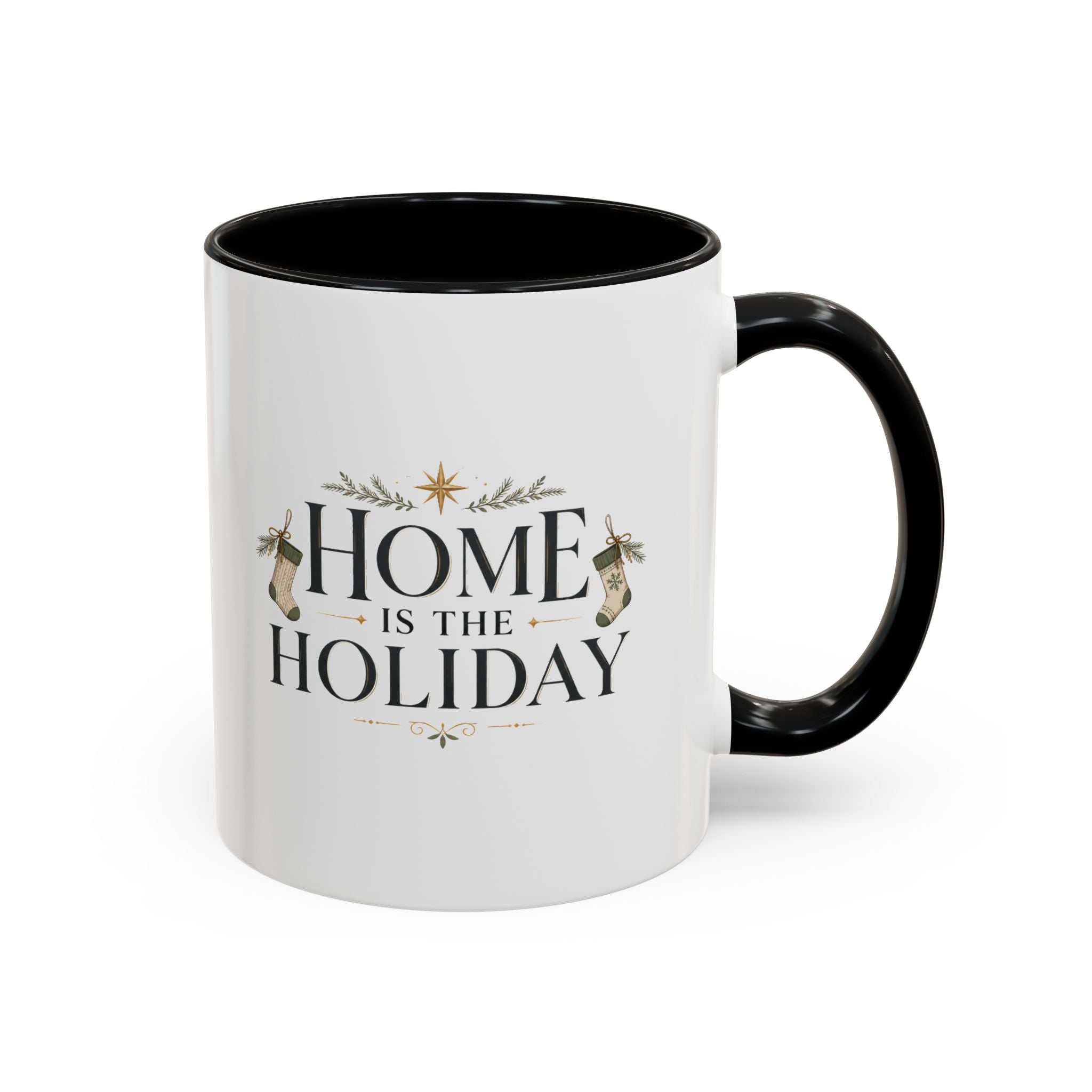 Christmas Home Is the Holiday Coffee Mug — Christmas Holiday Accent Mug