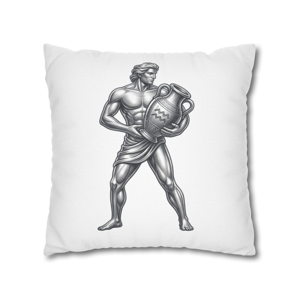 Aquarius Zodiac Pillow pillowcase — Mythical Water Bearer Decorative Throw Pillow