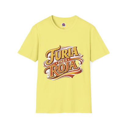 Spain Furia Para Roja Graphic T-Shirt — Bold Spanish Script Tee for Fans & Celebrations