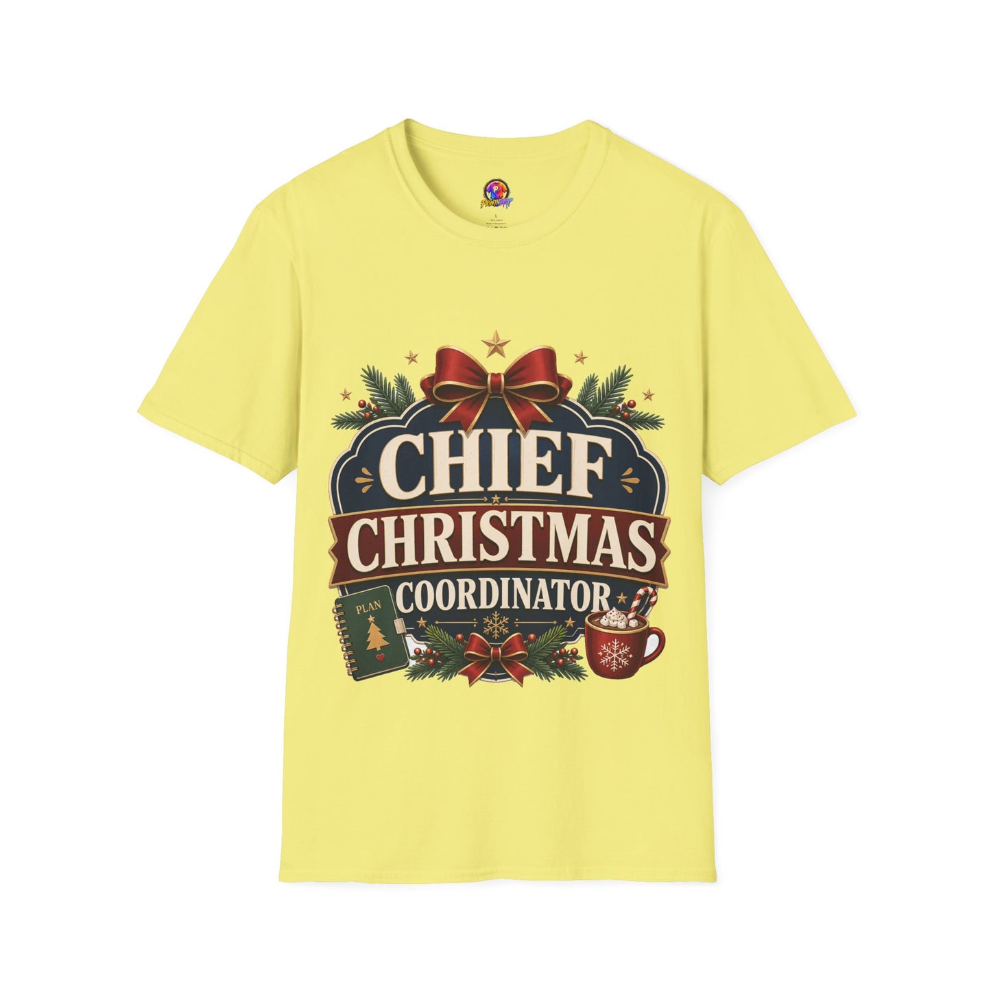 Christmas T-Shirt — "Chief Christmas Coordinator" Holiday Graphic Tee