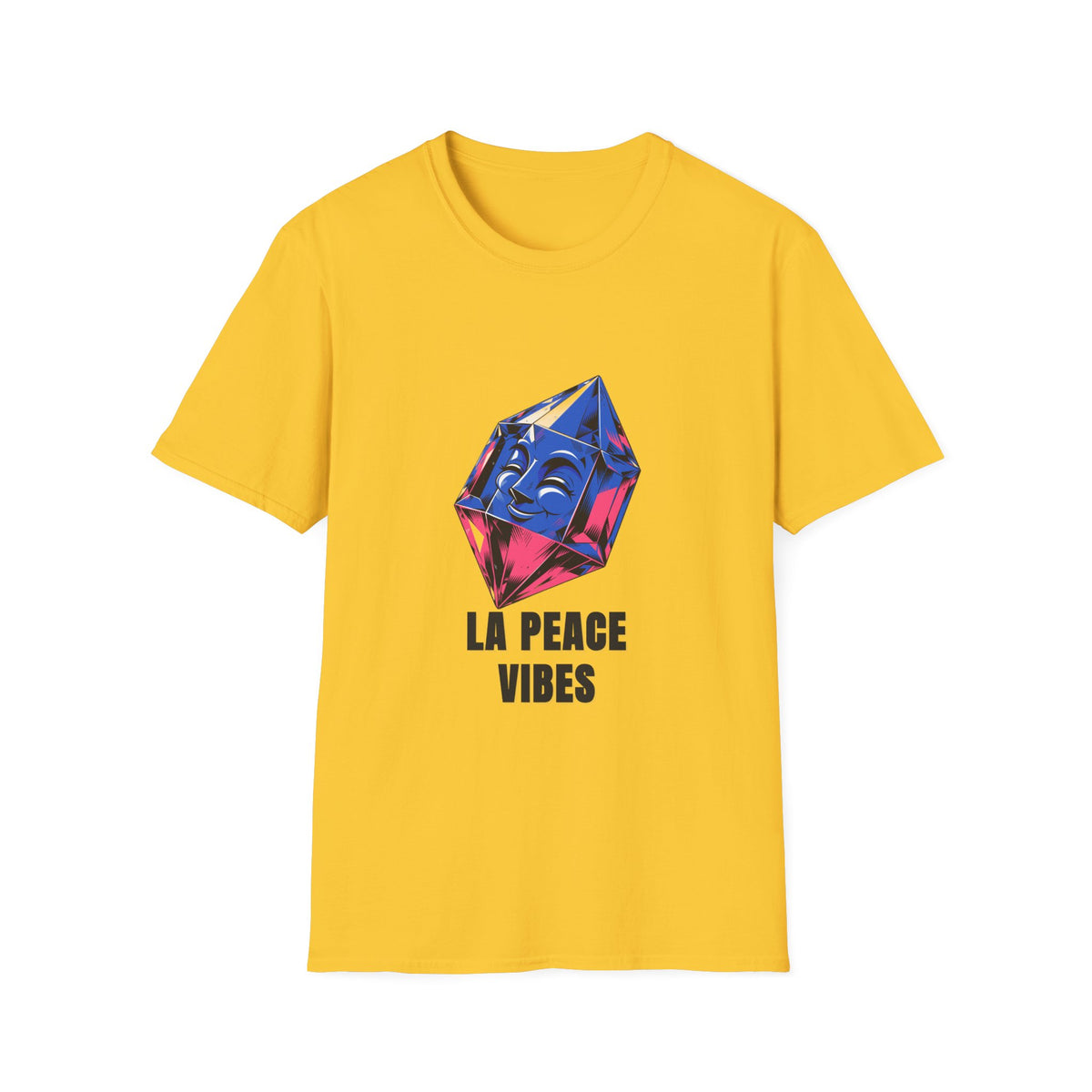 Peace Vibes T-Shirt — Blue Crystal Smiling Buddha Graphic Tee - Trending Now - August 2026