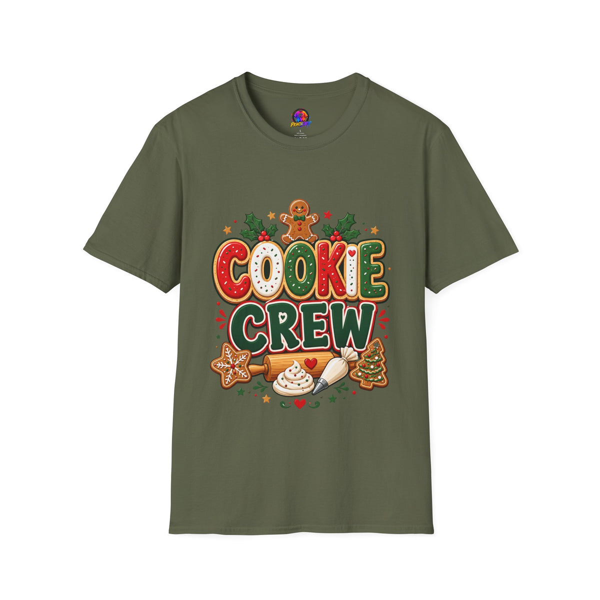 Cookie Crew T-Shirt — Christmas Gingerbread Holiday Tee
