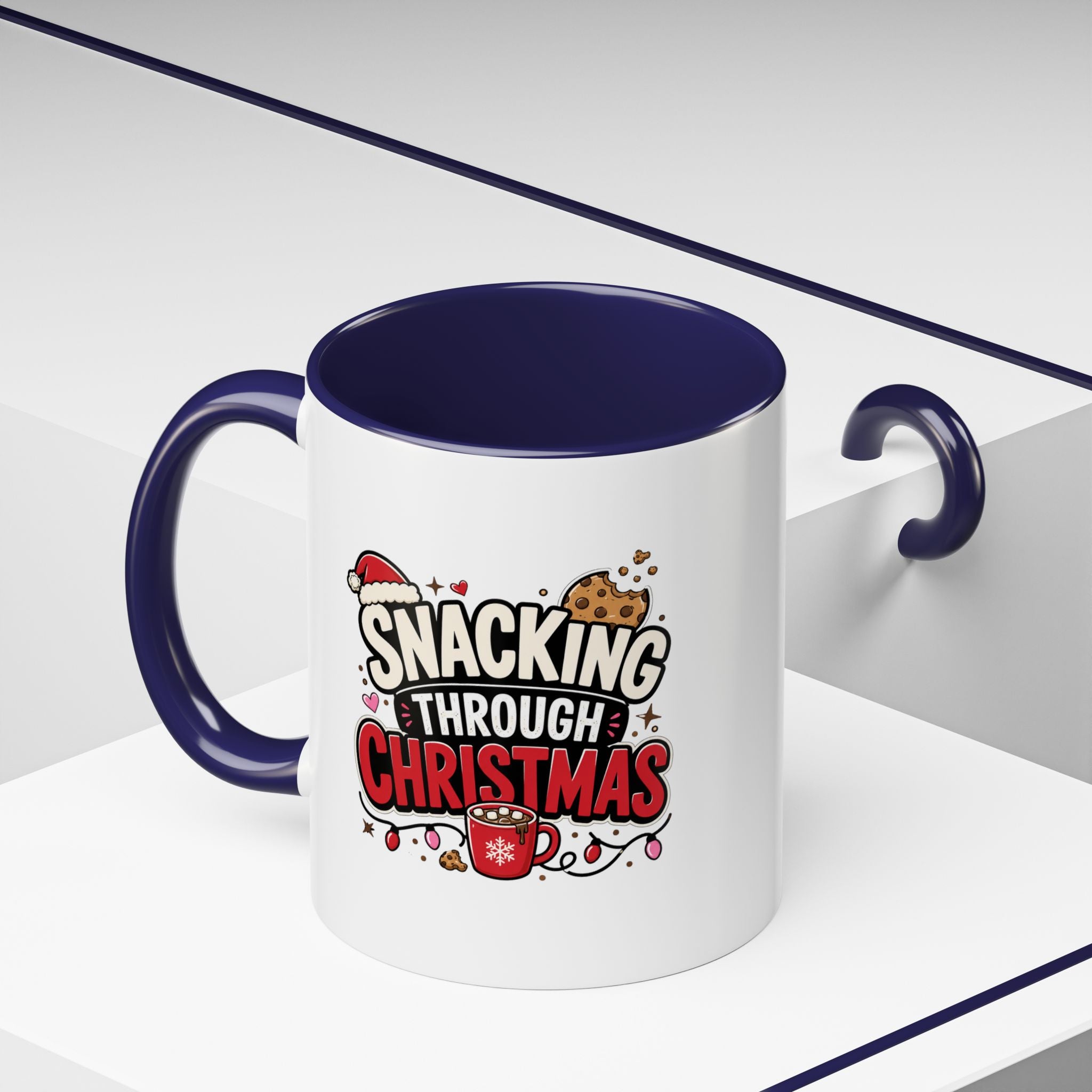 Modern Day Christmas Snacking Through Christmas Coffee Mug