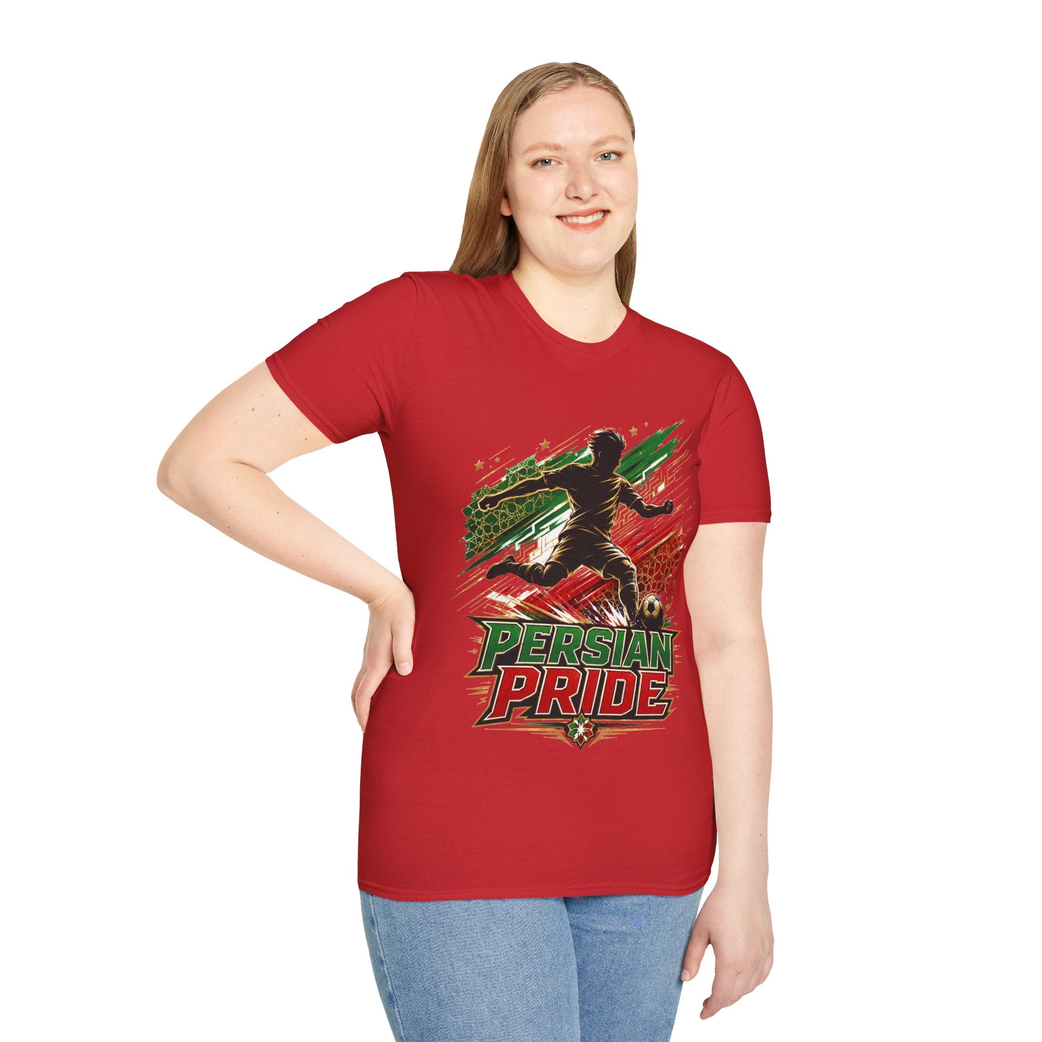 Iran Persian Pride Soccer Tee — Iranian Football Fan T-Shirt