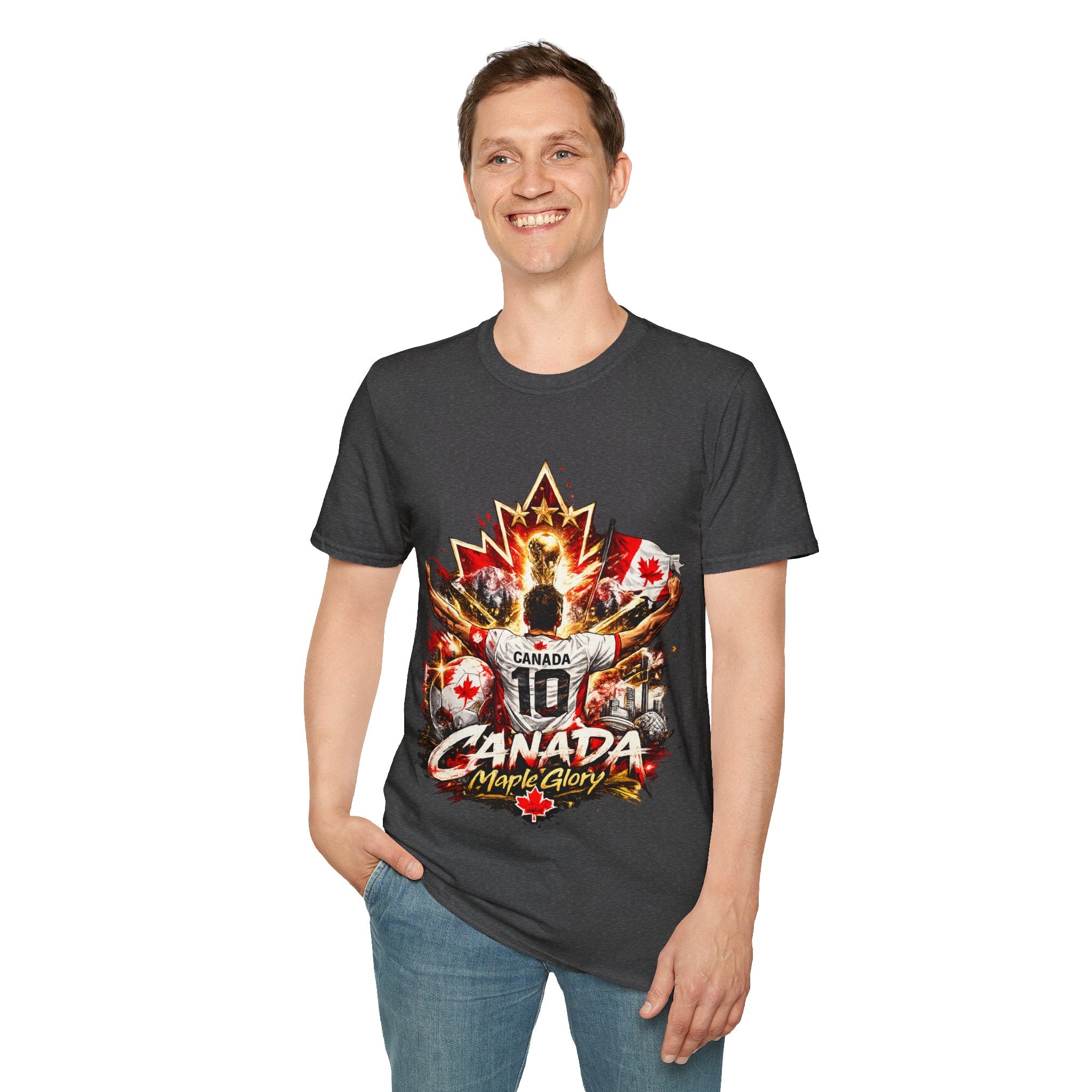 Canada Maple Glory T‑Shirt — Vintage Canadian Maple Leaf Graphic Tee