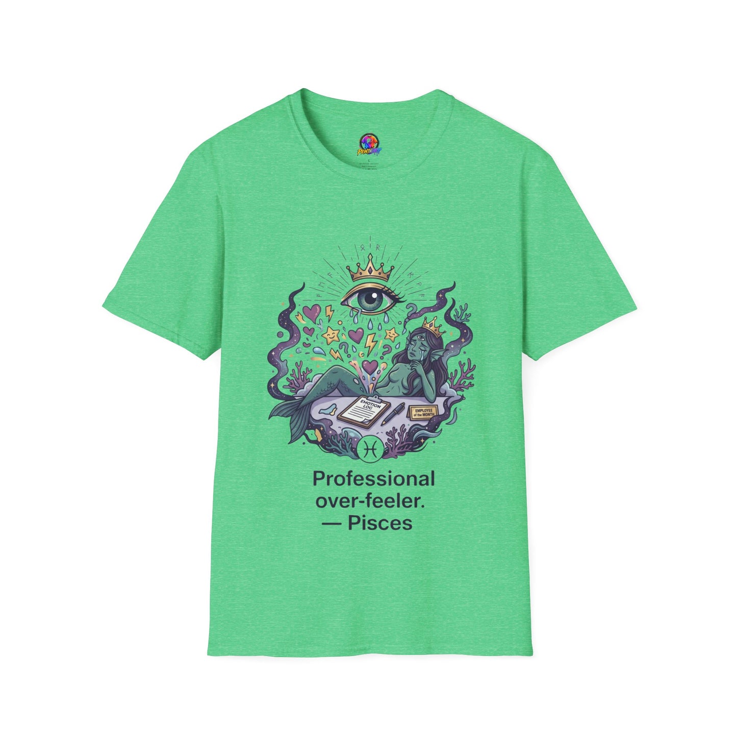 Mystic Eye Graphic T‑Shirt — 'Professional Over‑Feeler' Surreal Tee