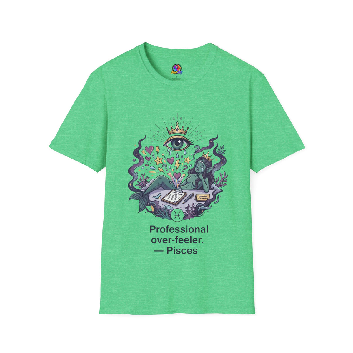 Mystic Eye Graphic T‑Shirt — 'Professional Over‑Feeler' Surreal Tee