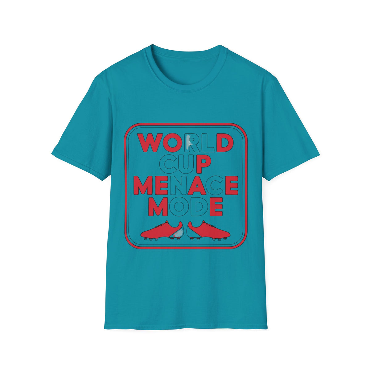 T-Shirt — "World Cup Menace" Retro Soccer Graphic Tee - Trending Now - August 2026