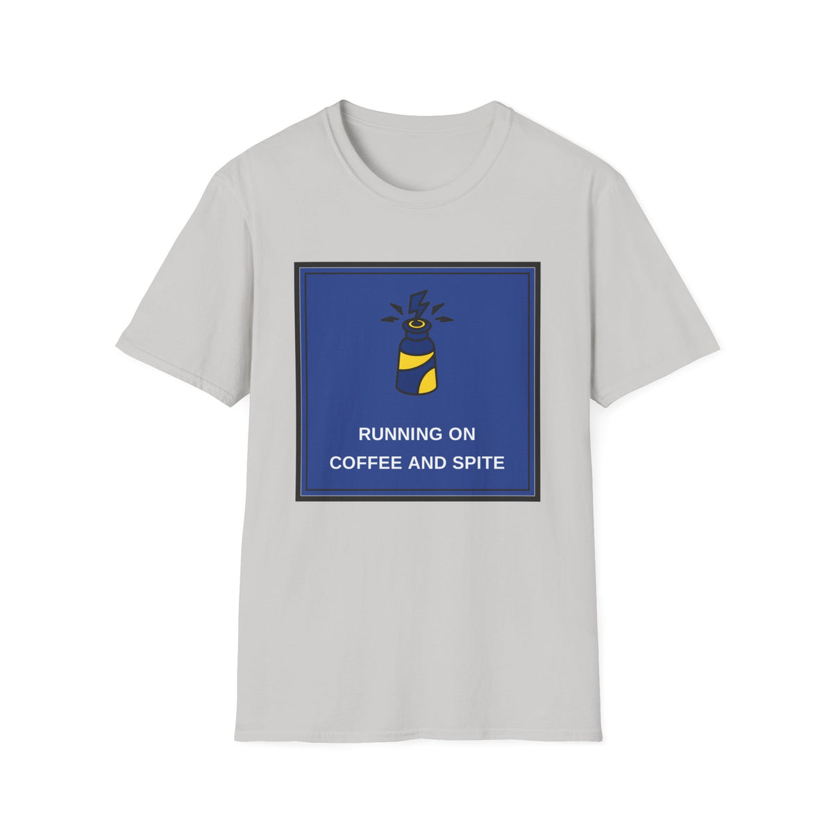 T-Shirt — Running on Coffee and Spite Graphic Tee - Trending Now - August 2026