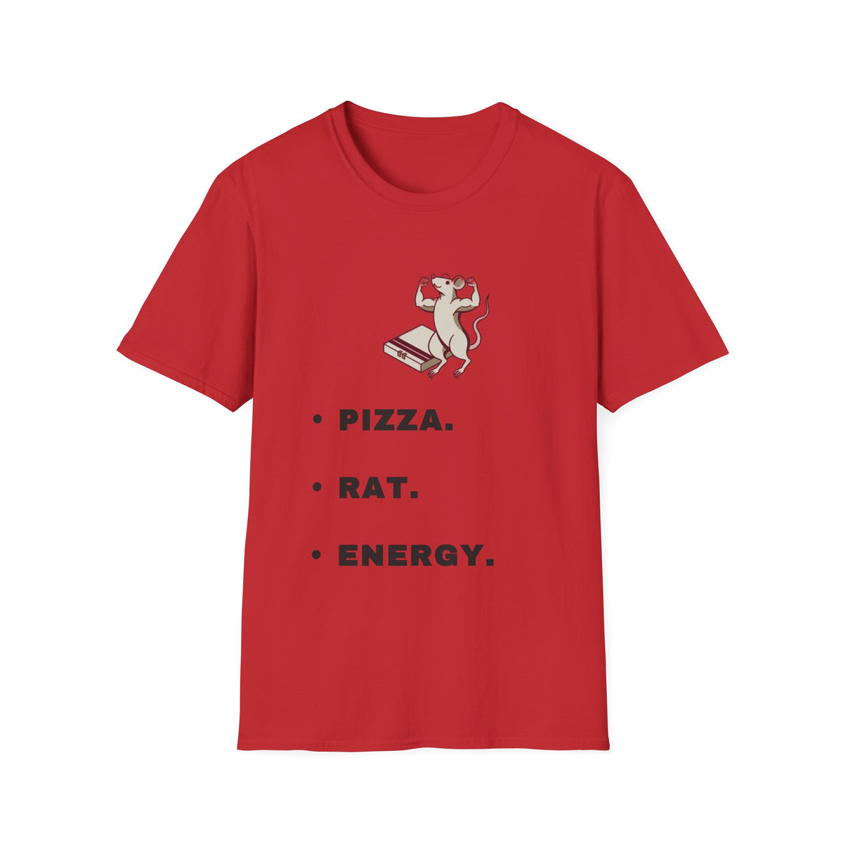 Pizza. Rat. Energy. T-Shirt — Cute Dancing Rat Pizza Graphic Tee - Trending Now - September 2026