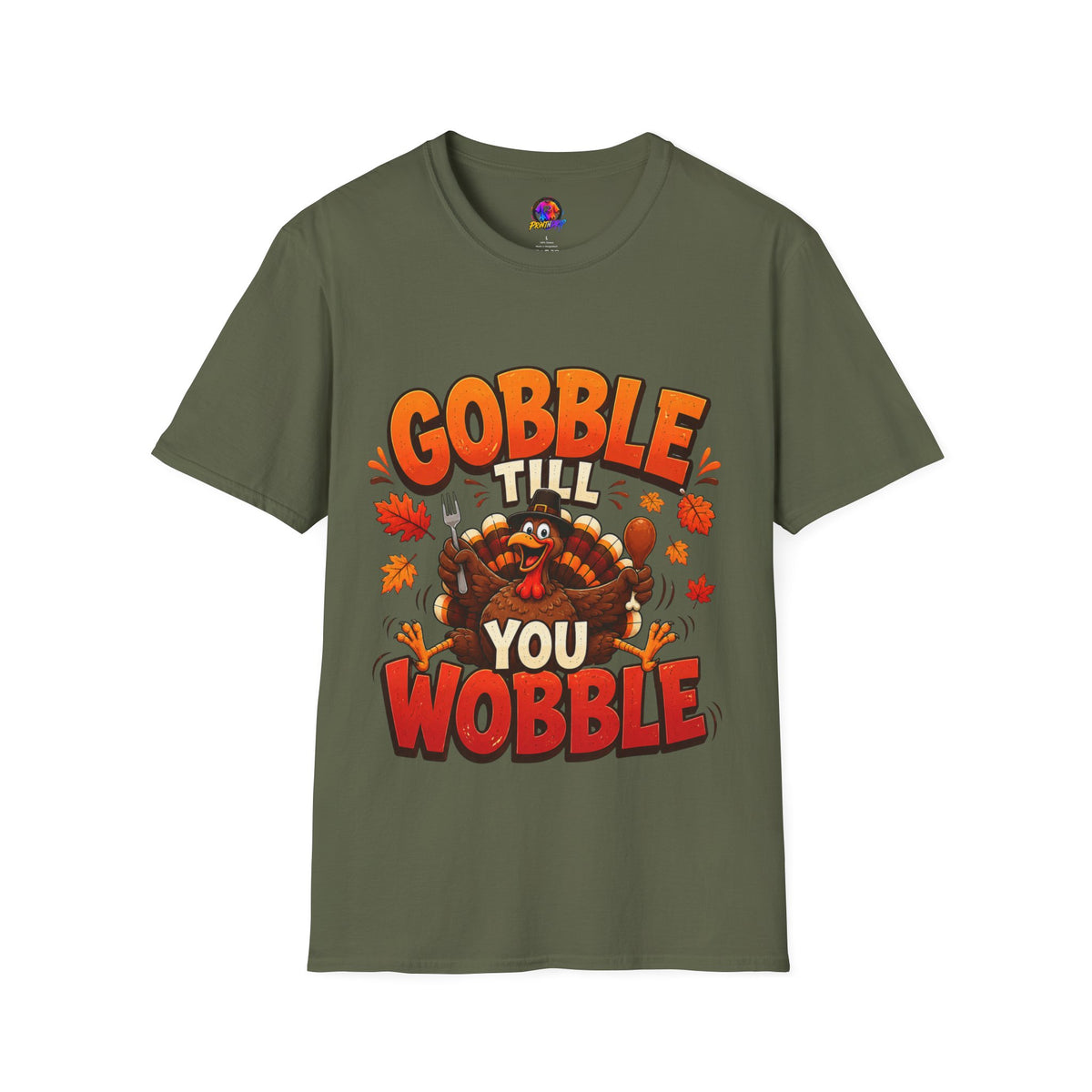 Thanksgiving T-Shirt Gobble 'Til You Wobble Thanksgiving T-Shirt