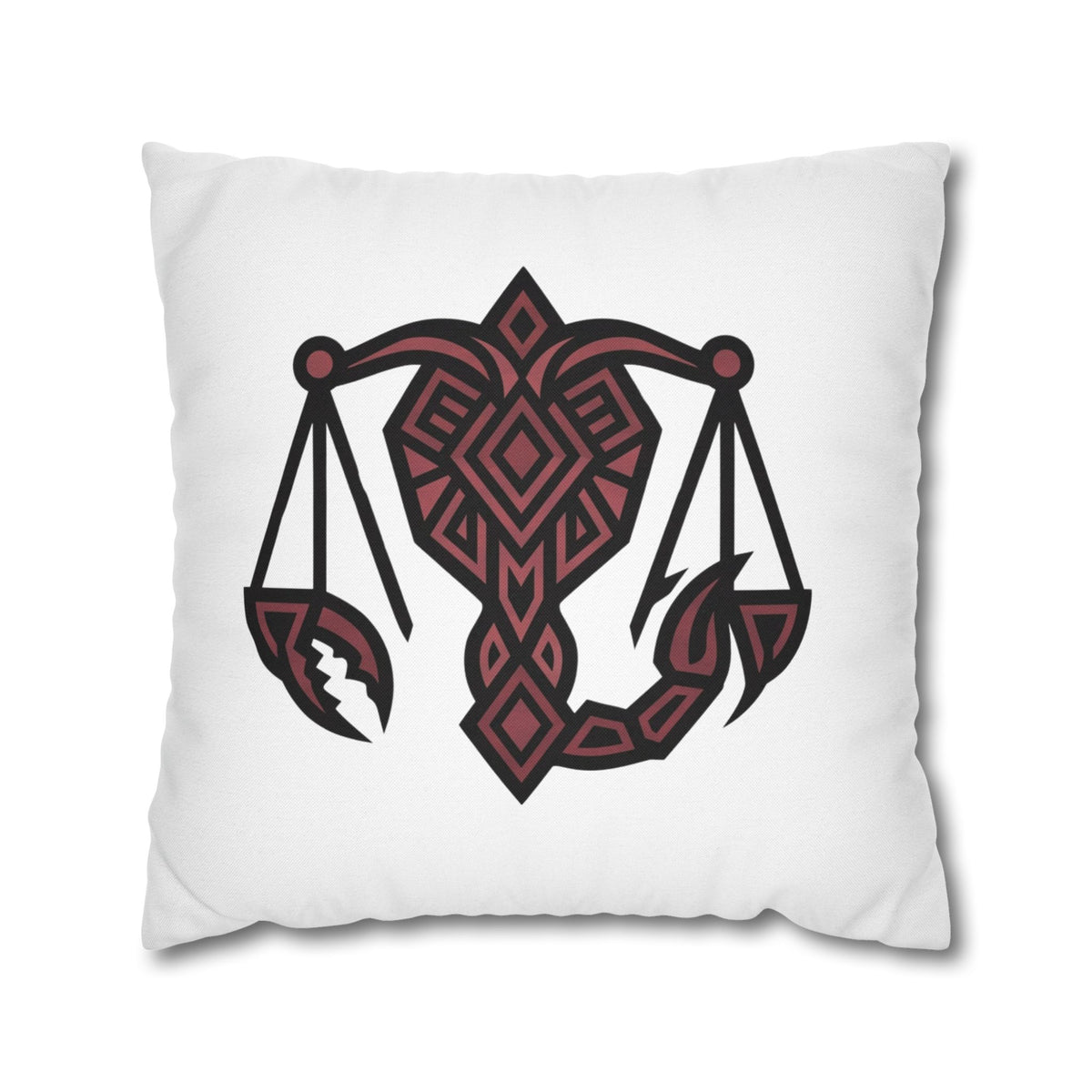 Scorpio Zodiac Scales Decorative Pillowcase — Tribal Scorpio-Style Design
