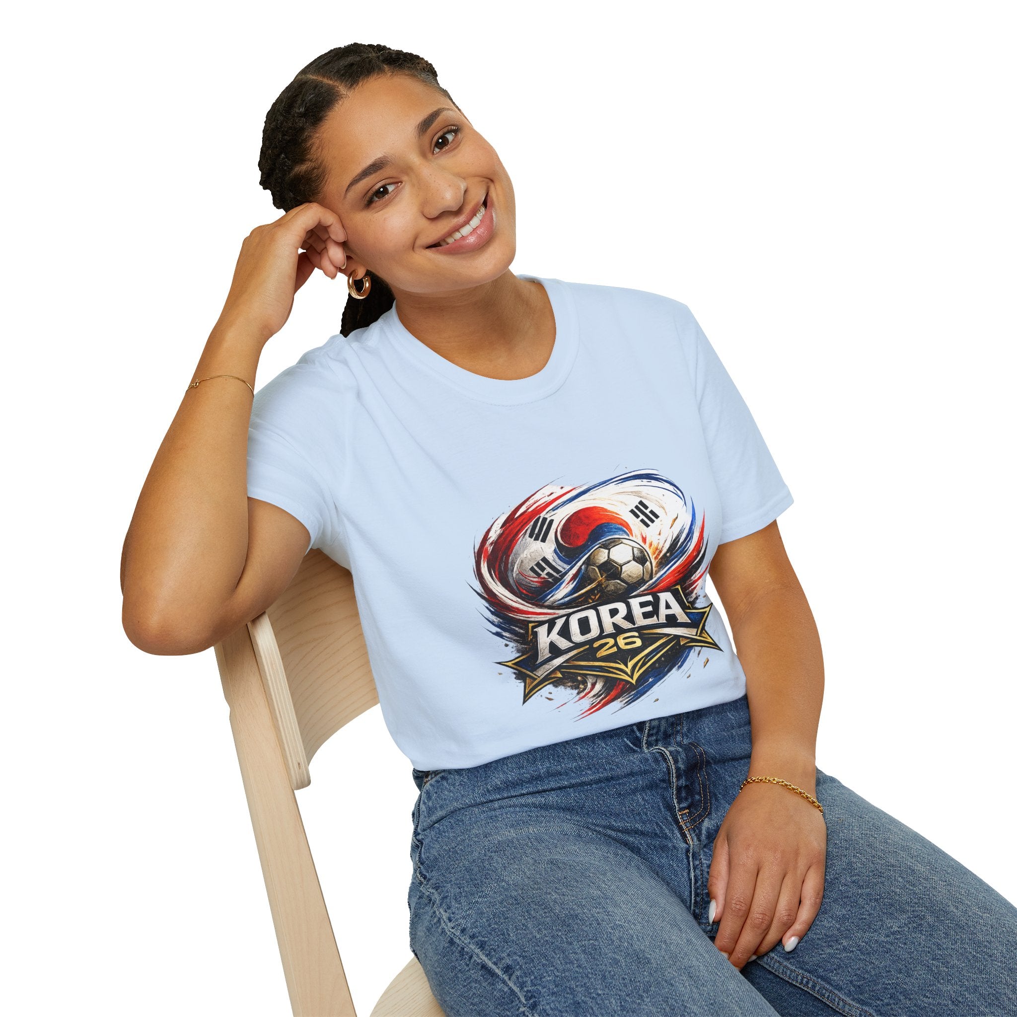 Korea Soccer T‑Shirt — Korea Football Crest Tee