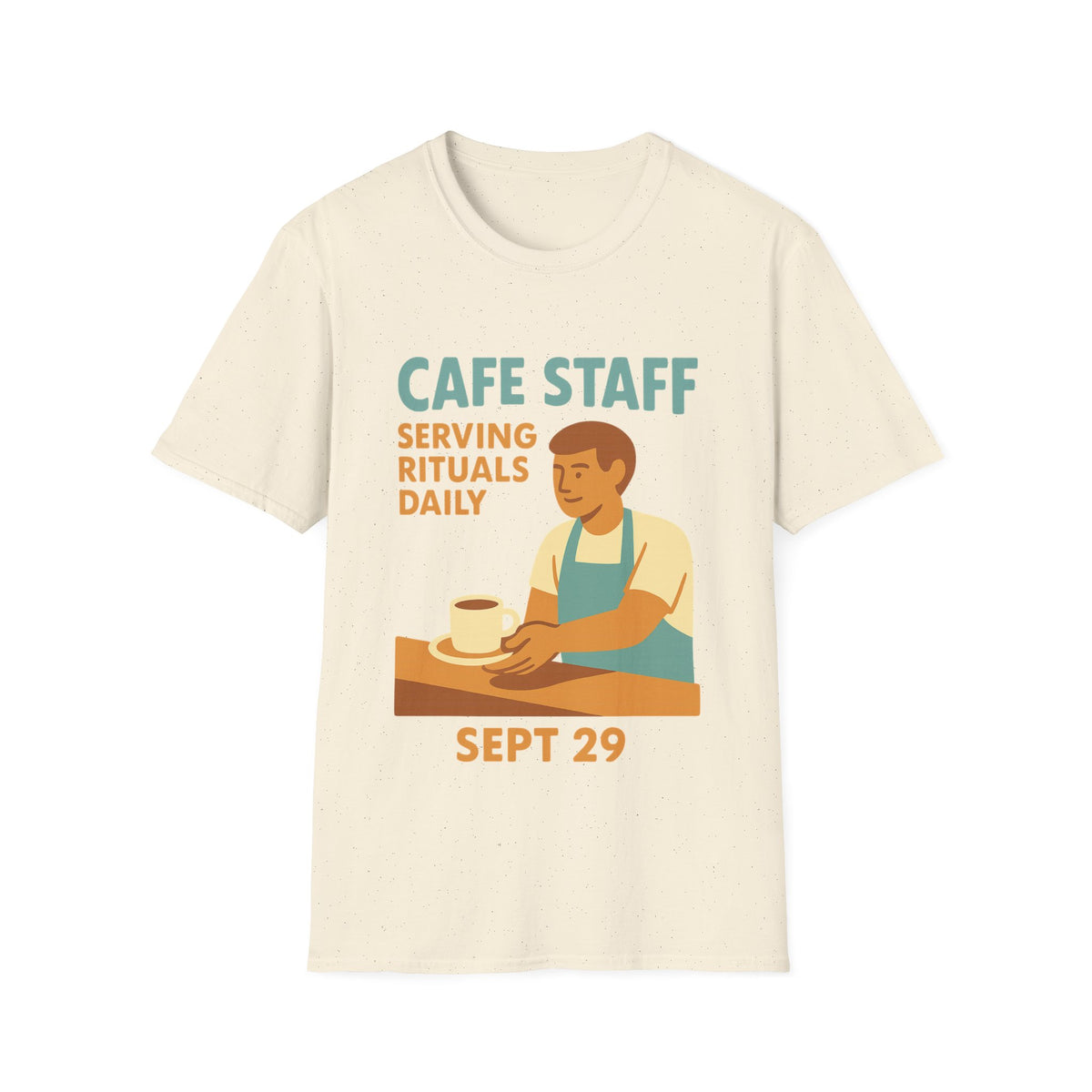 Cafe Staff Serving Rituals Daily National Coffee Day T-Shirt - Trending Now - September 2026