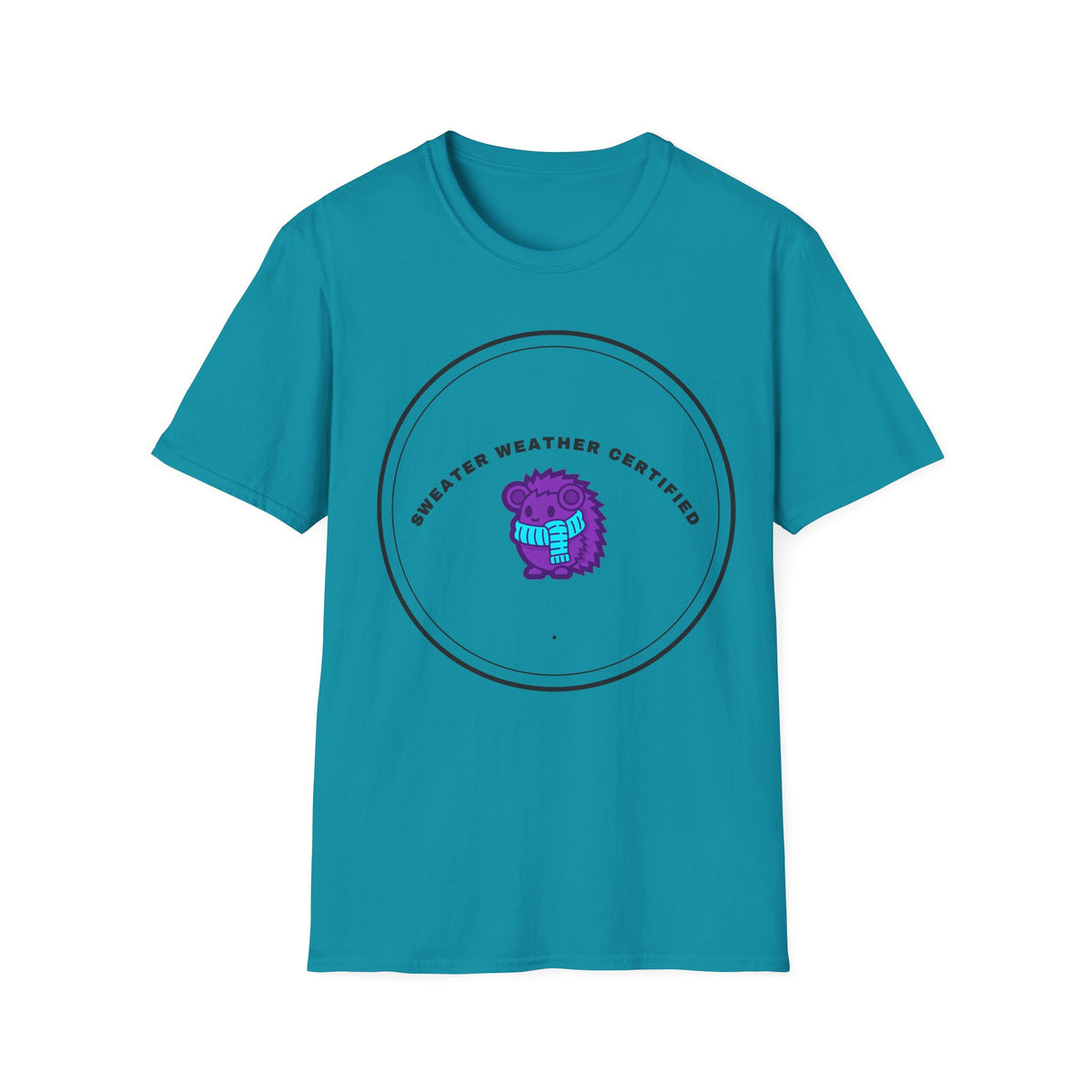 “Water Weather Certified” Graphic T-Shirt — Cute Purple Monster Badge Tee - Trending Now - September 2026