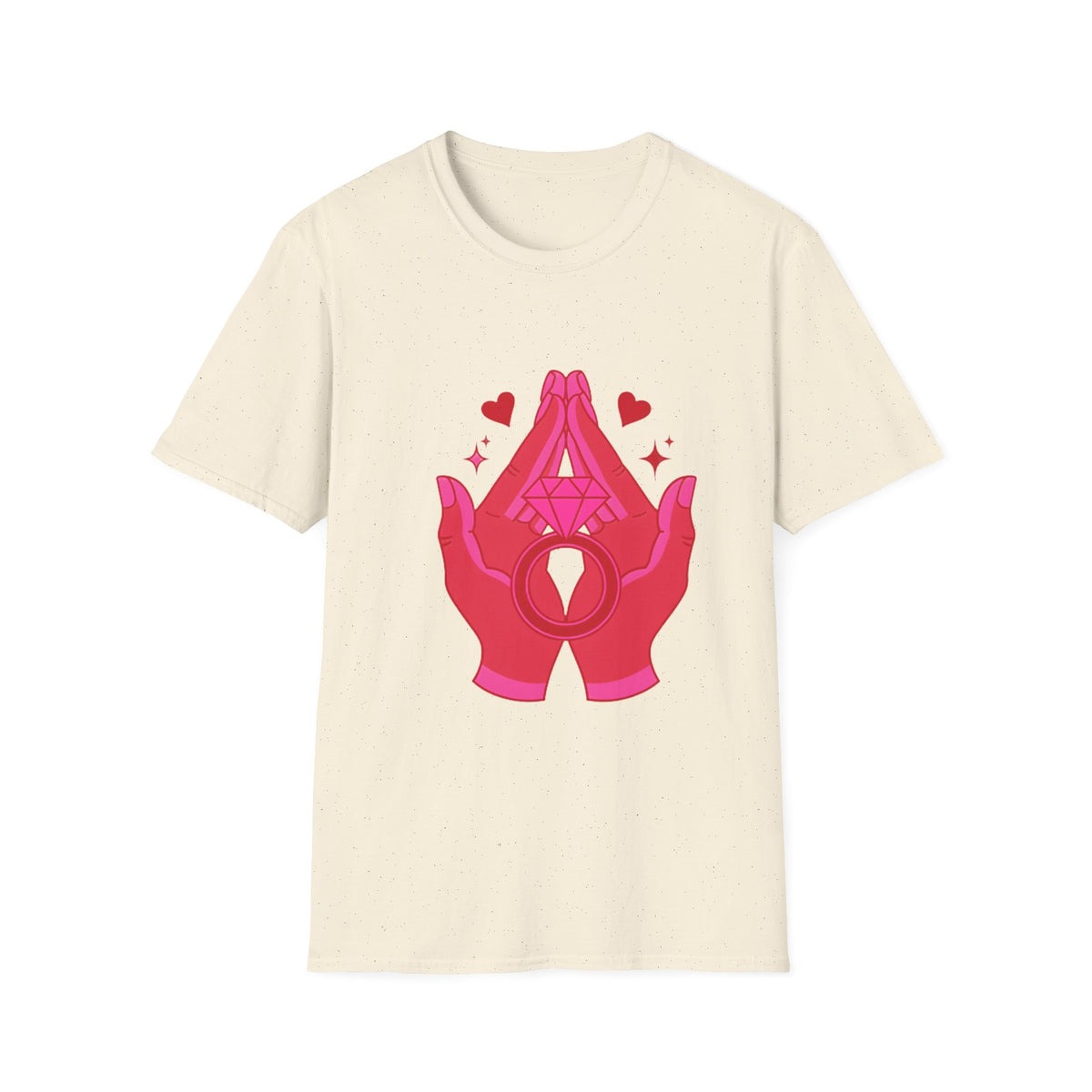 Manifested Hands Graphic T-Shirt — Pink Prayer Hands with Hearts - Trending Now - September 2026