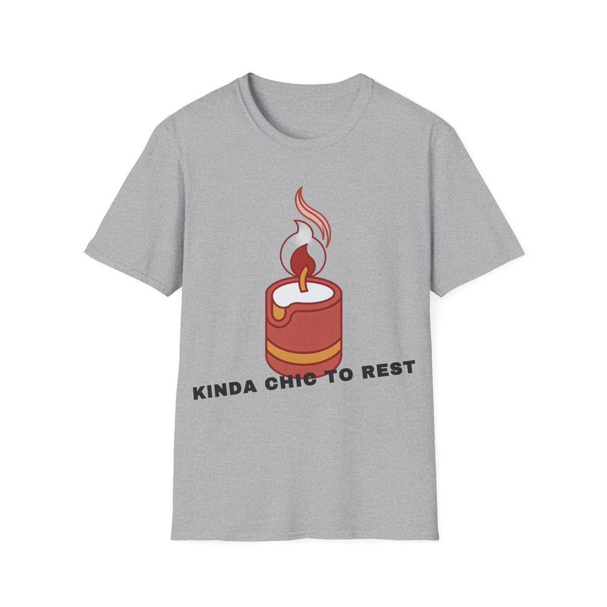 Candle Graphic T-Shirt — 'Kinda Lit' Cozy Candle Tee - Trending Now - September 2026