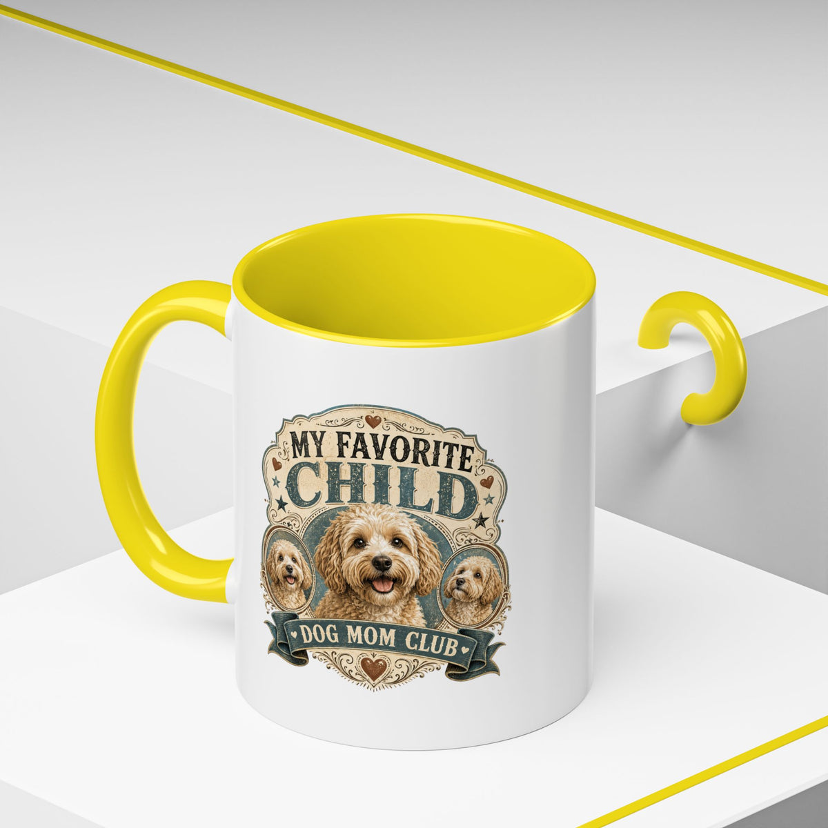 Milo Bailey Dog Dad Mom Dog Mom Coffee Mug - "My Favorite Child" Poodle Doodle Gift
