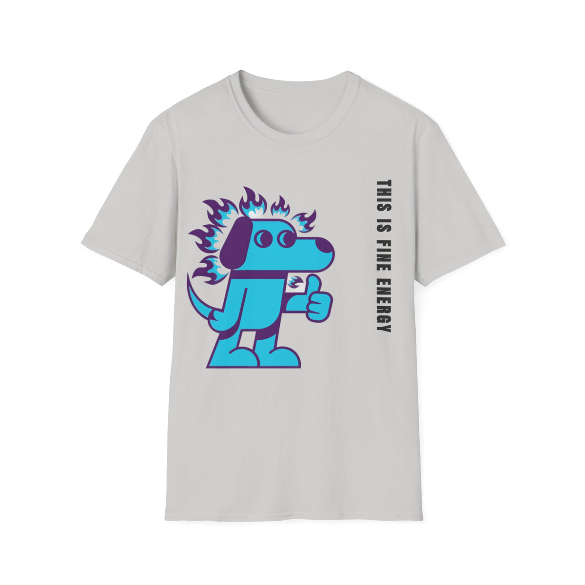 Flaming Blue Dachshund T-Shirt — Cute Cartoon Dog Graphic Tee - Trending Now - September 2026