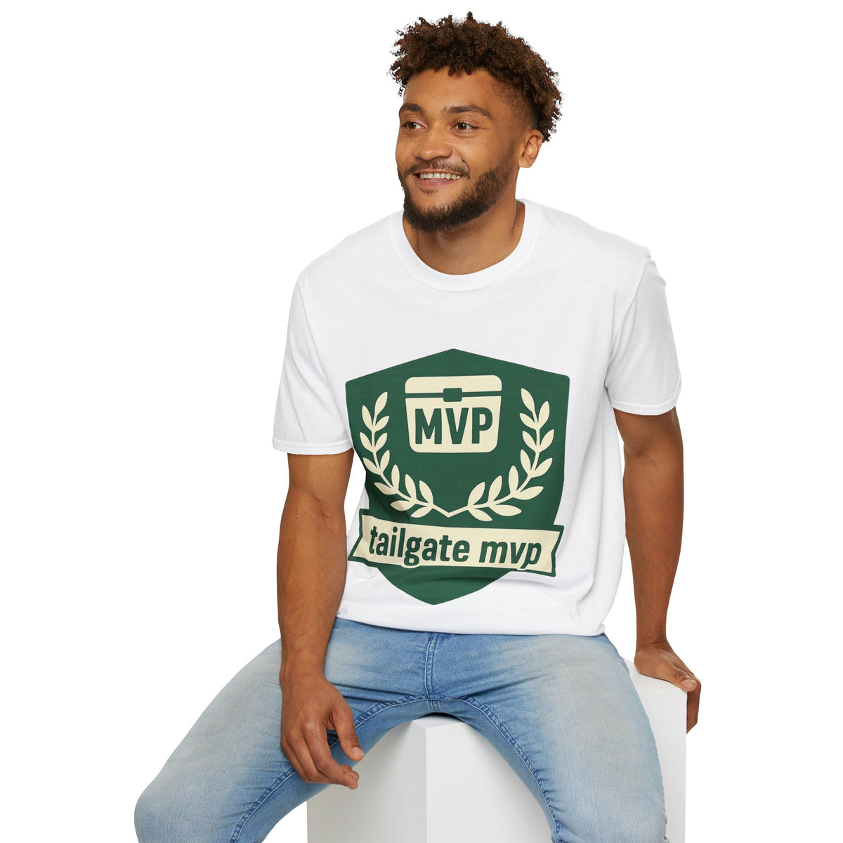 MVP Tailgate T-Shirt — Vintage Green MVP Badge Tee - Trending Now - August 2026