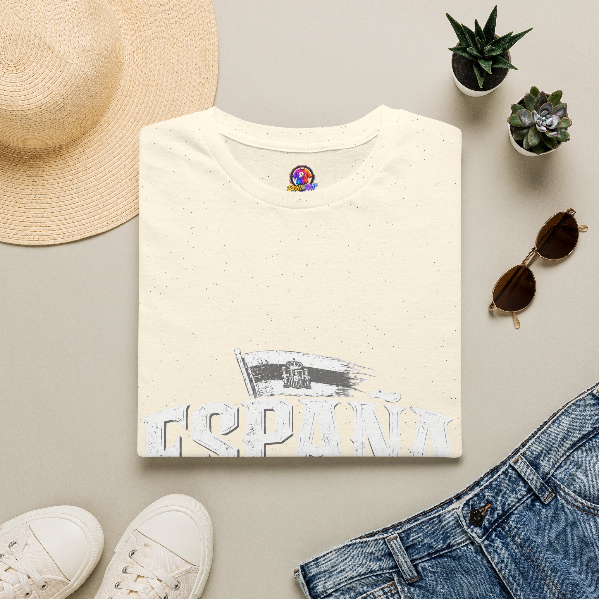Spain Vintage T-Shirt — Retro Spanish Flag Tee