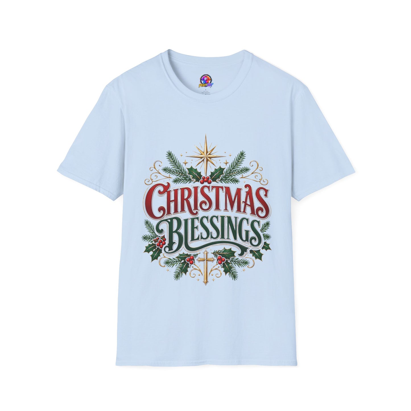 Christmas Blessings T-Shirt – Festive Holiday Graphic Tee