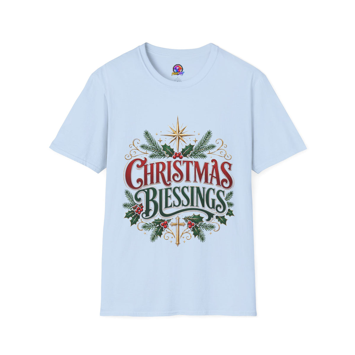 Christmas Blessings T-Shirt – Festive Holiday Graphic Tee
