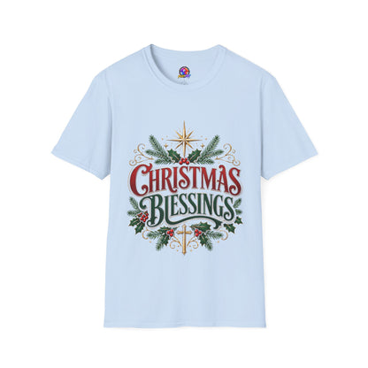 Christmas Blessings T-Shirt – Festive Holiday Graphic Tee