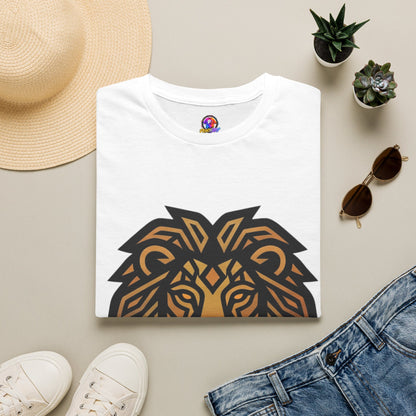 Lion Head T-Shirt — Geometric Tribal Lion Graphic Tee
