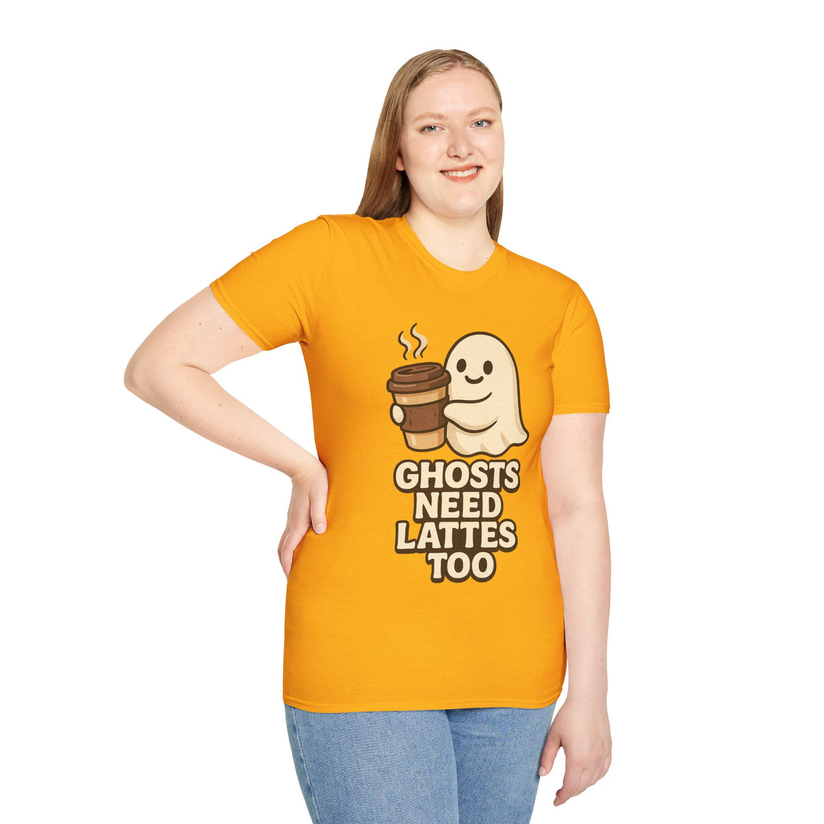 Ghosts Need Lattes Too T-Shirt - Trending Now - August 2026