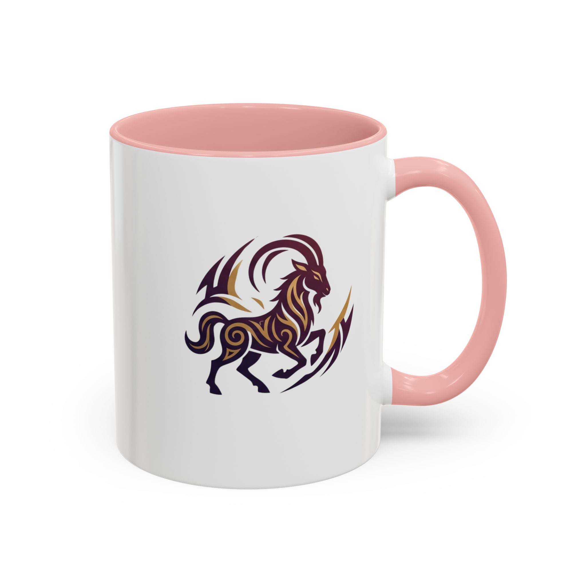 Capricorn Tribal Goat Accent Coffee Mug — Zodiac Horoscope Gift