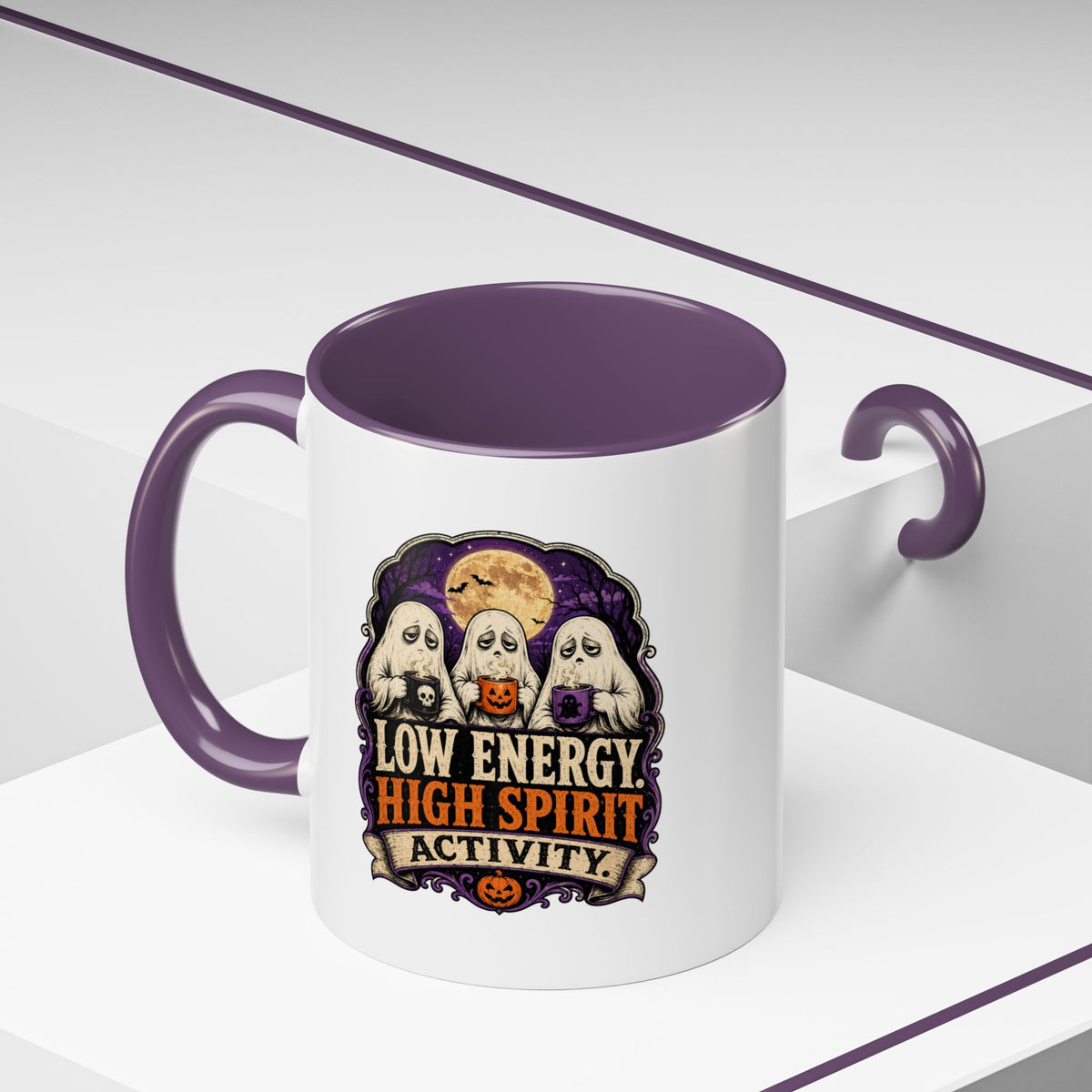 Halloween  Low Energy High Spirit Accent Coffee Mug