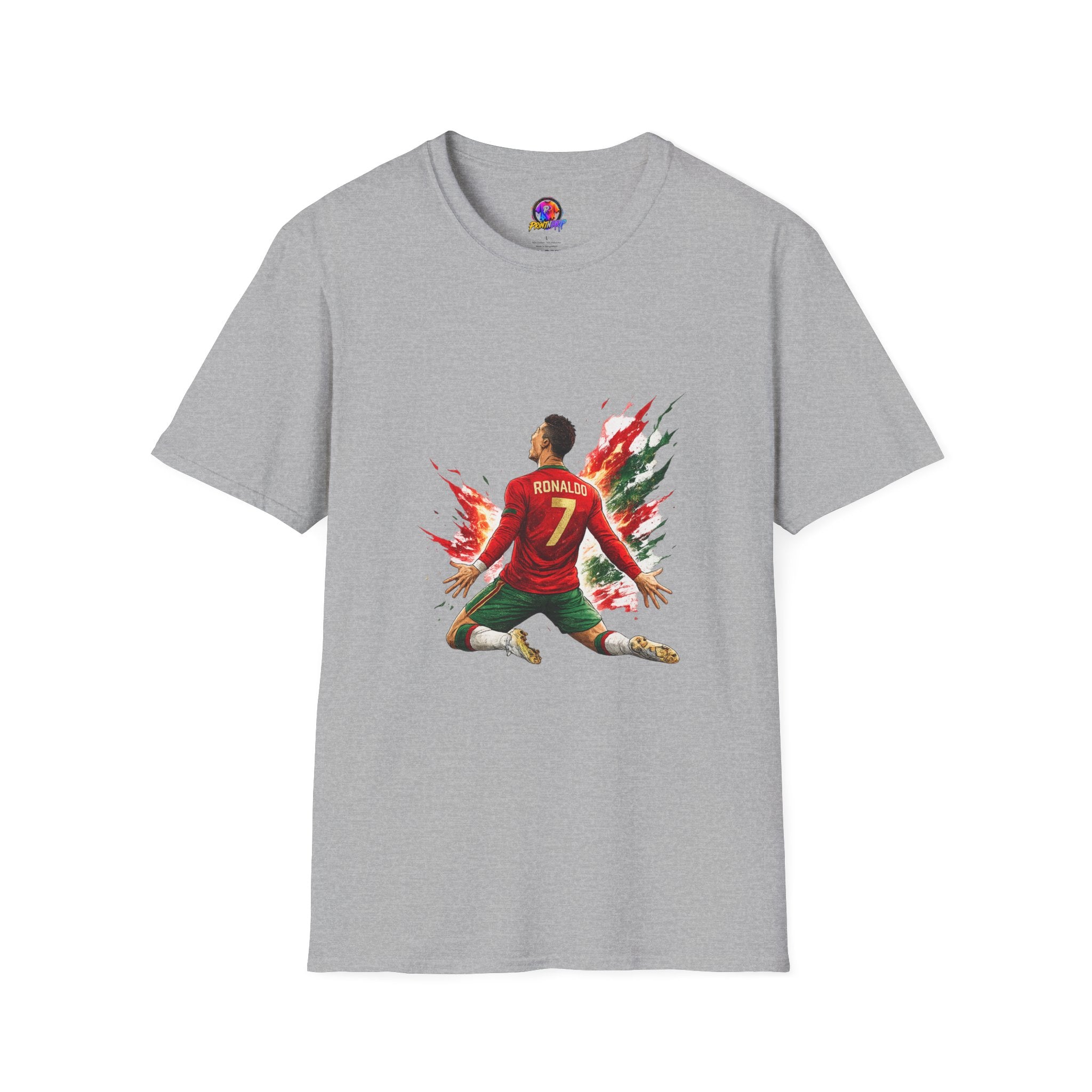Portugal Soccer Player #7 Graphic T‑Shirt — Dynamic Portugal Fan Tee