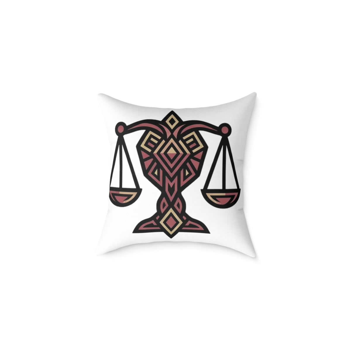 Libra Zodiac Balance Pillow Square Poly Canvas Pillow