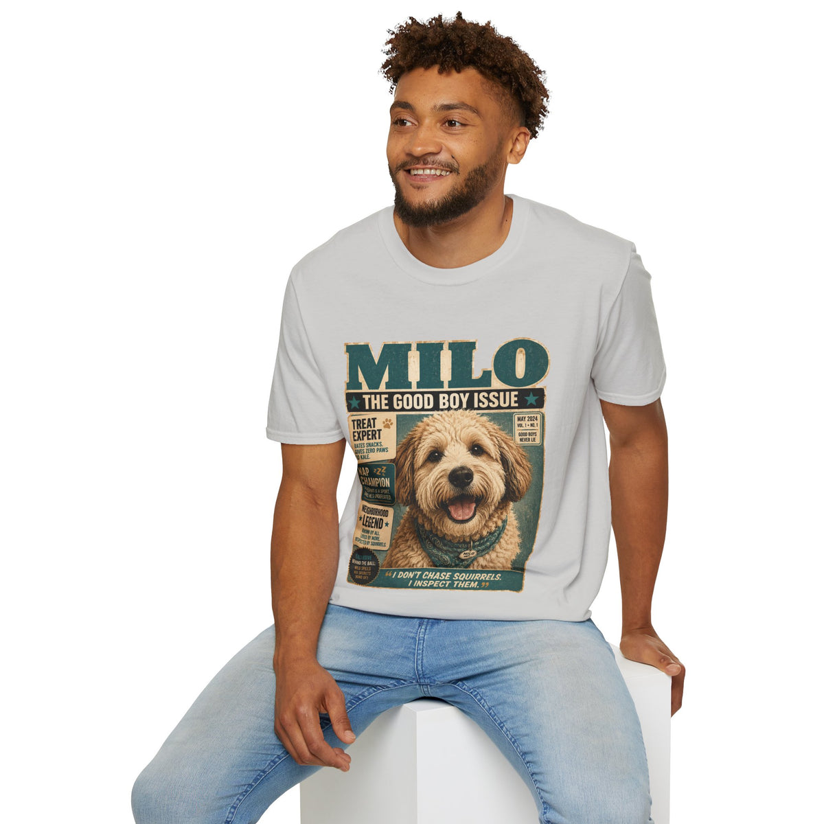 Milo 'The Good Boy Issue' Dog Magazine T-Shirt
