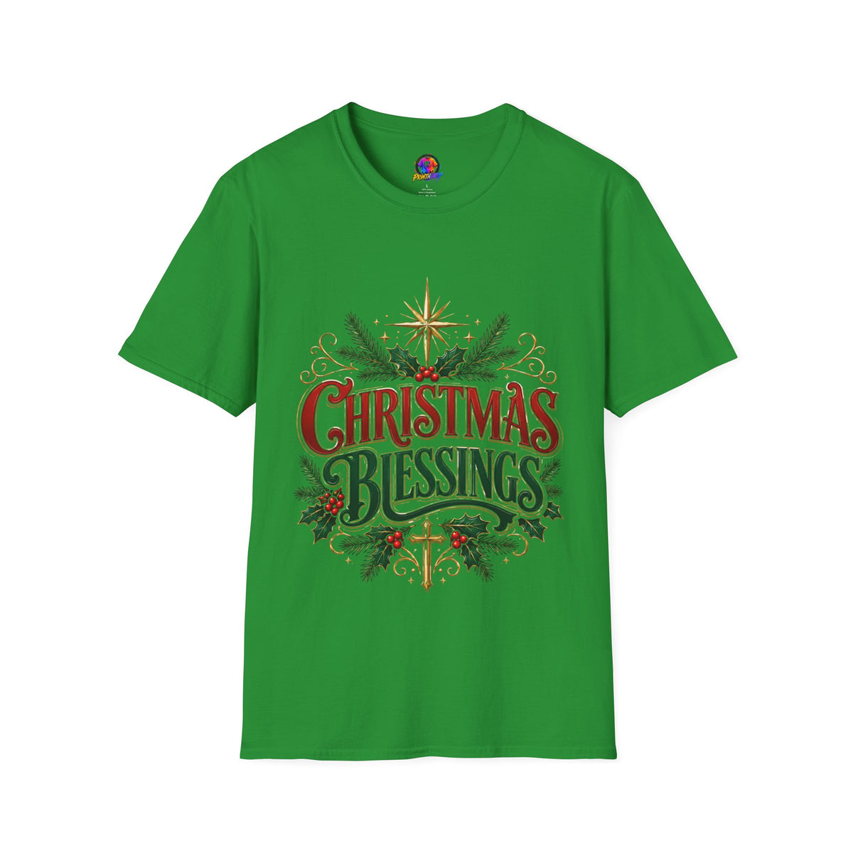 Christmas Blessings T-Shirt – Festive Holiday Graphic Tee