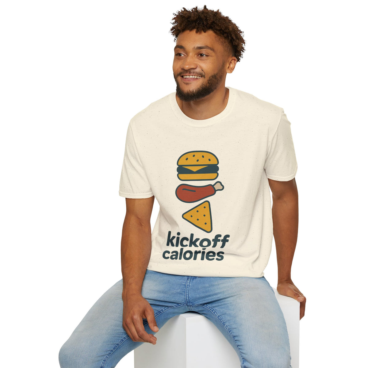 Funny 'Kick Off Calories' T-Shirt — Burger, Drumstick & Pizza Fitness Humor Tee - Trending Now - August 2026