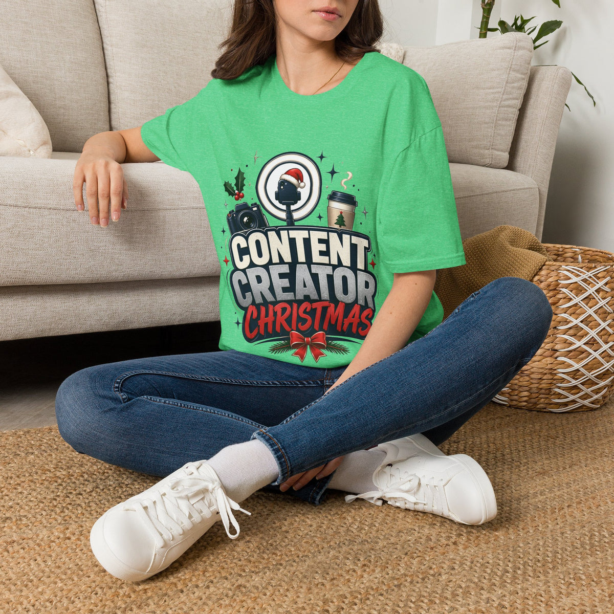 Content Creator Christmas T-Shirt