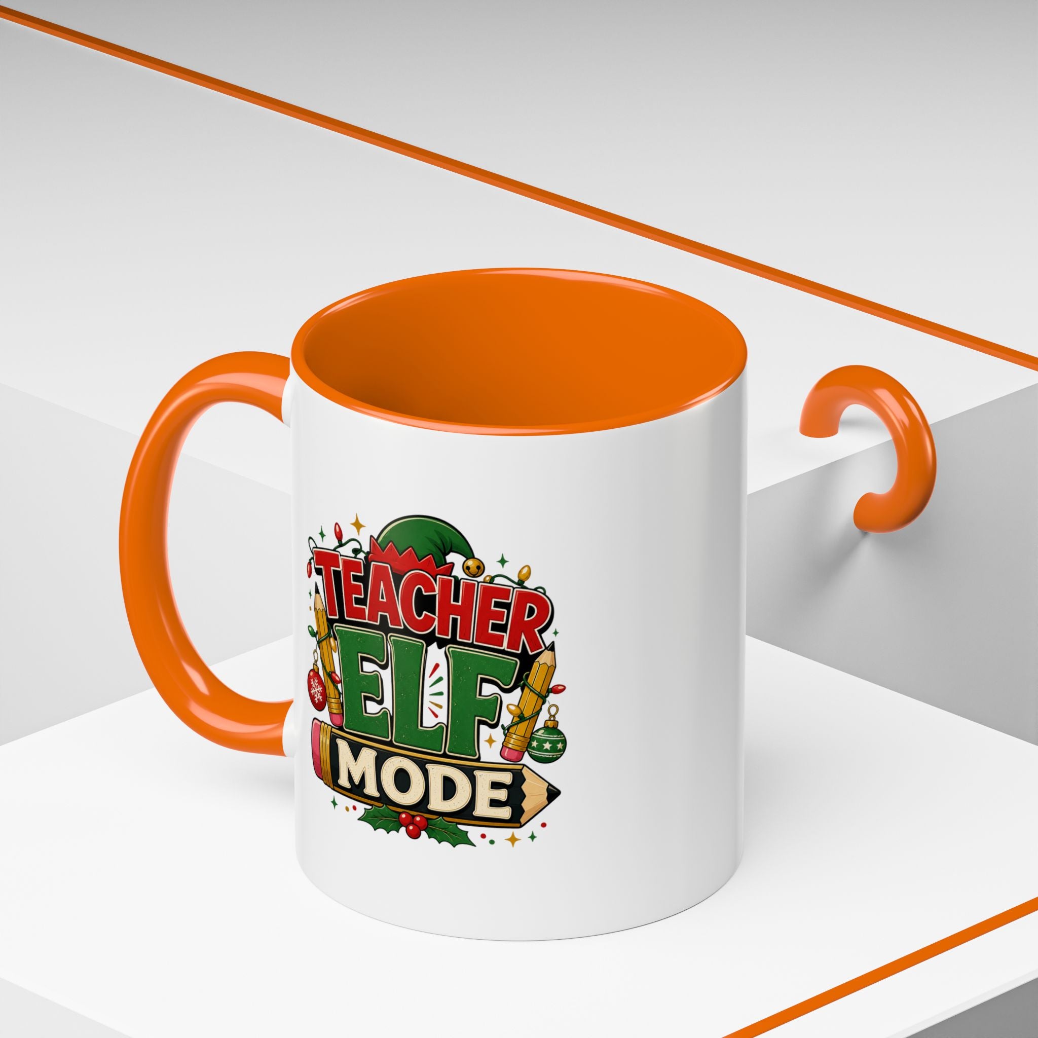 Teacher Elf Mode Coffee Mug — Christmas Teacher Holiday Gift