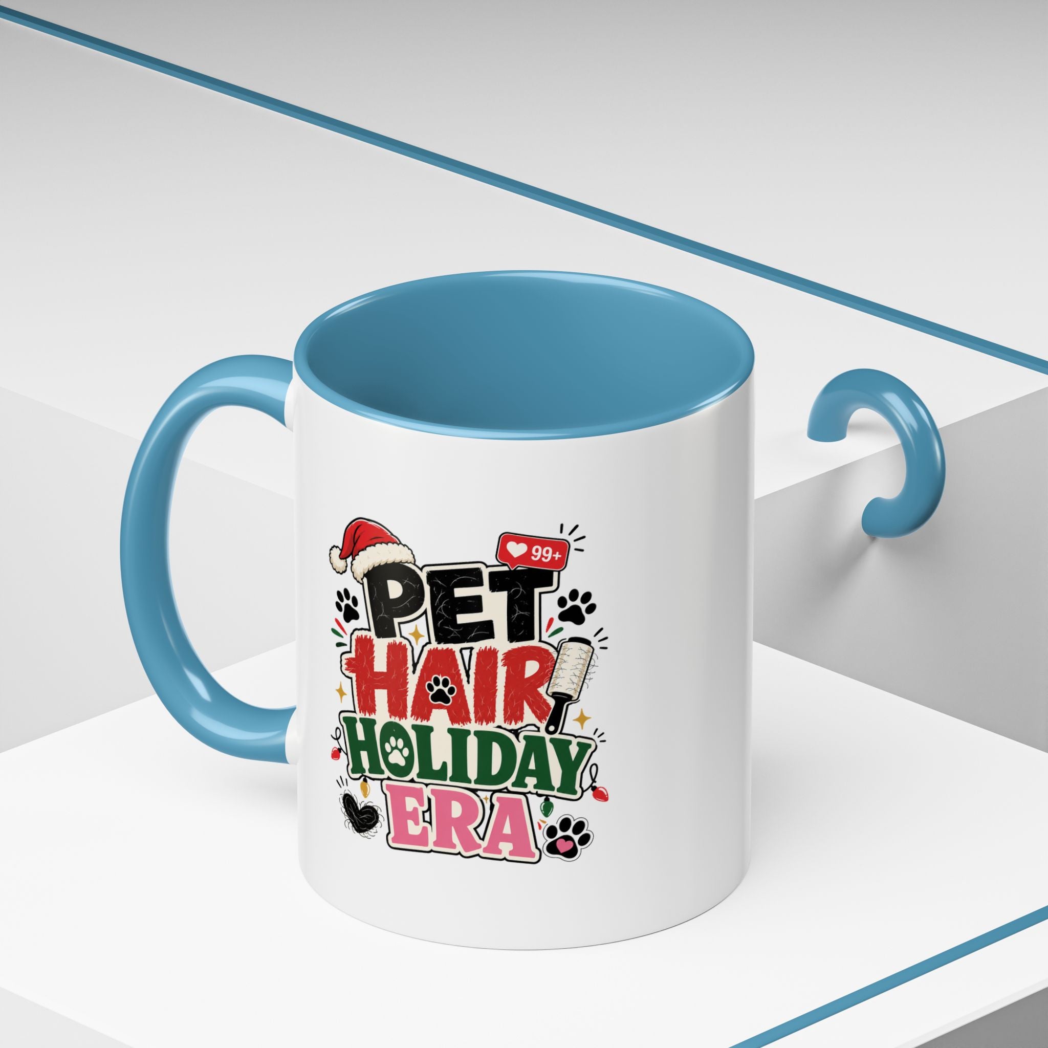 Modern Day Christmas Pet Hair Holiday Era Coffee Mug