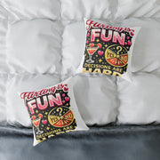 Libra Zodiac Flirting Is Fun Square Poly Canvas Pillow