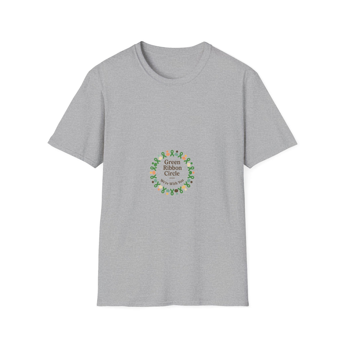 Green Ribbon Circle T-Shirt — Awareness Support Tee - Trending Now - October 2026