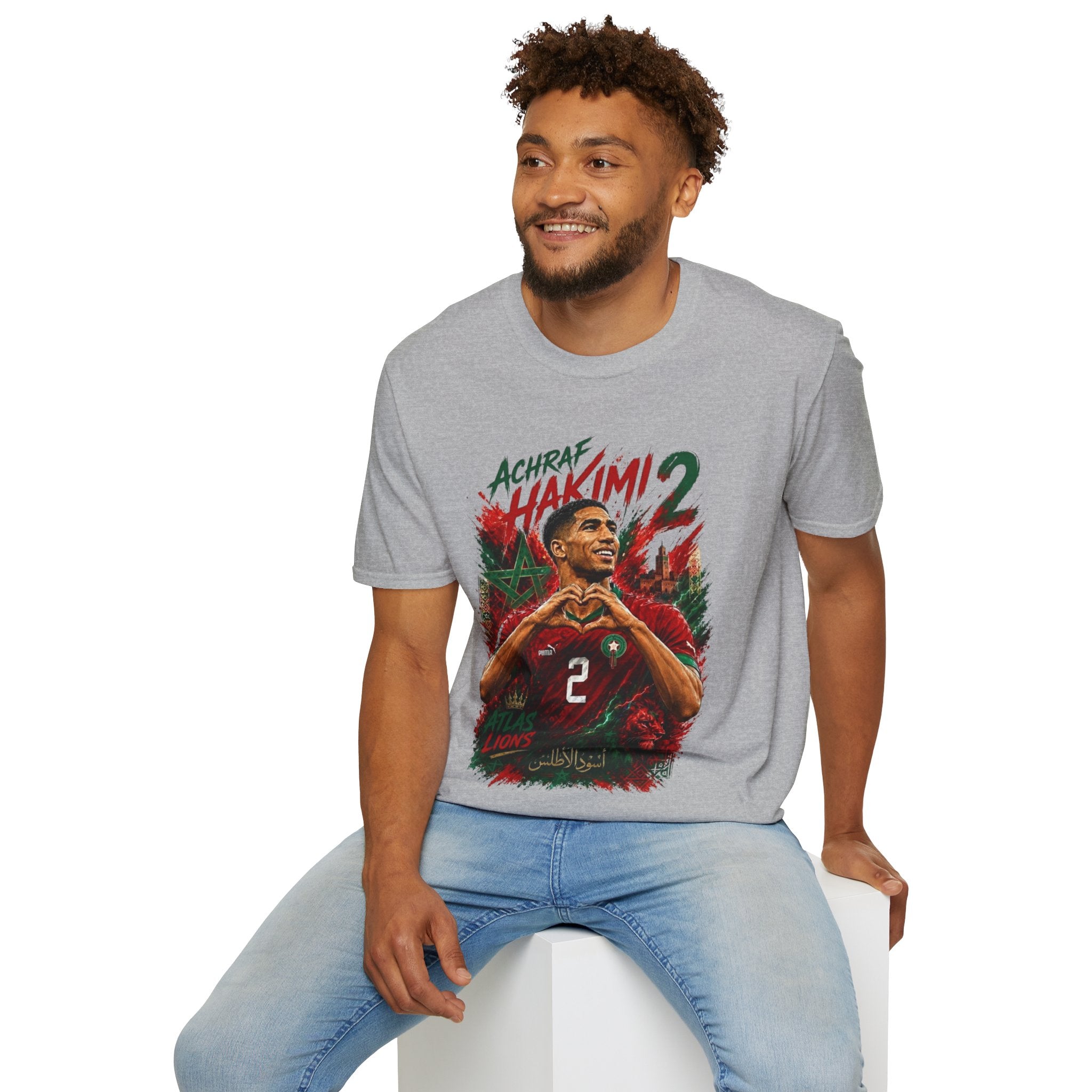 Achraf Hakimi #2 Soccer T-Shirt — Morocco Football Fan Tee