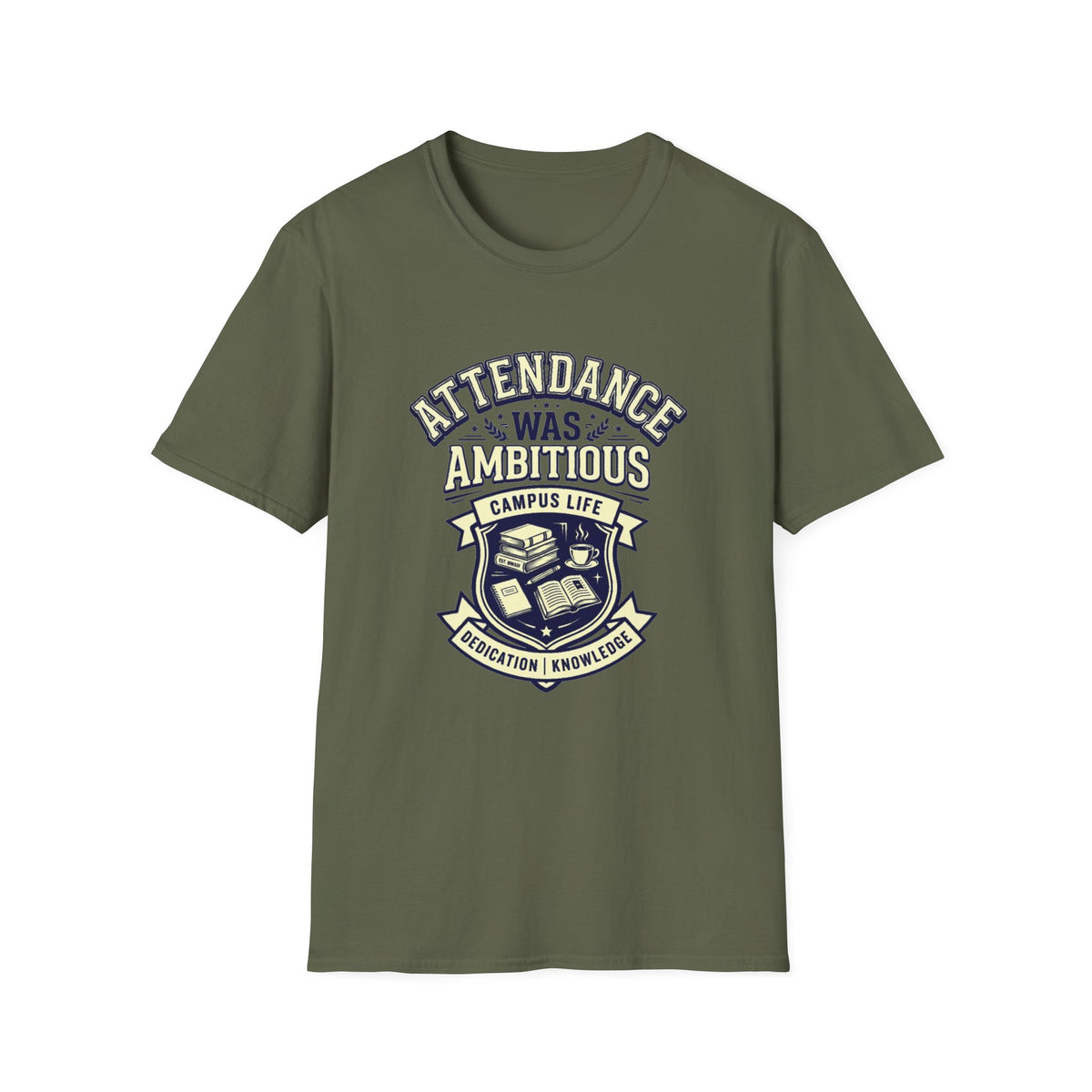 Attendance Ambitious T-Shirt — School Spirit Emblem Tee - Trending Now - August 2026