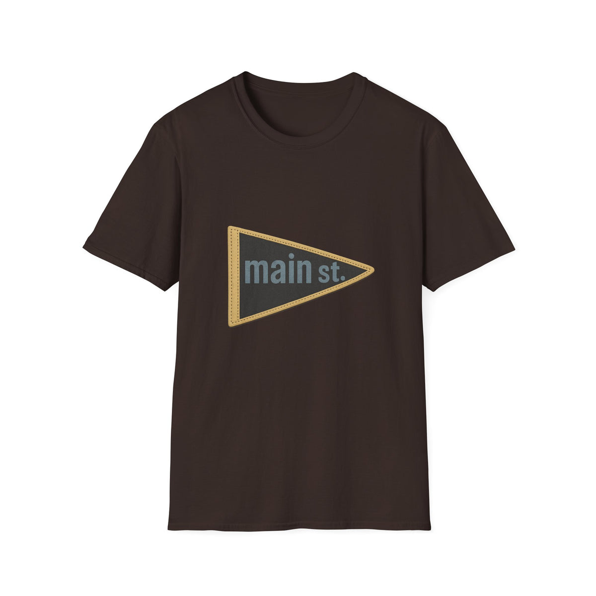 Main St. Triangle Logo T‑Shirt — Vintage Retro Street Sign Graphic Tee - Trending Now - August 2026