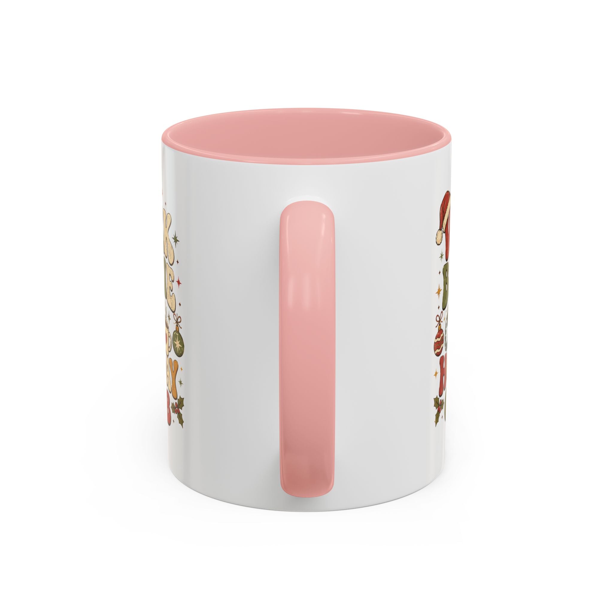 Modern Day Christmas Work Bestie Holiday Club Coffee Mug — Retro Christmas Accent Mug