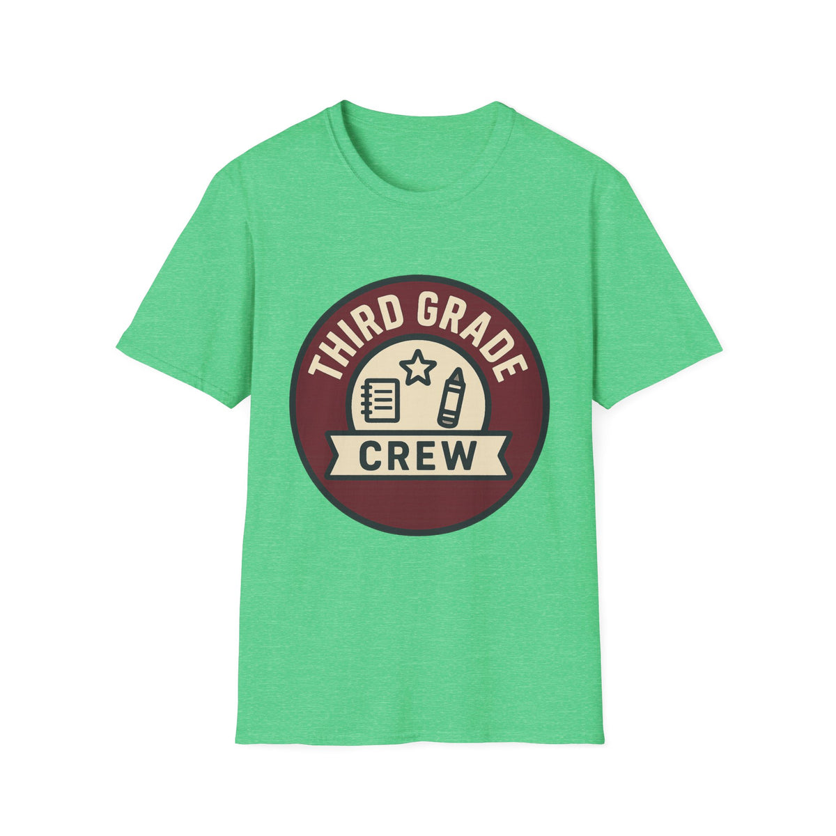 Third Grade Crew T-Shirt — Retro School Teacher & Student Tee - Trending Now - August 2026